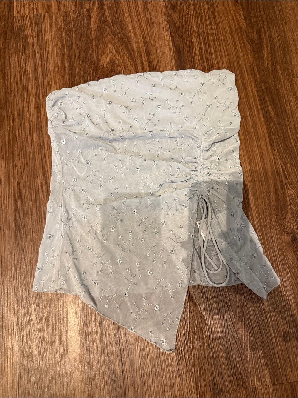 Kimchi Blue Light Blue Eyelet Sleeveless Top